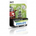 Автолампа PHILIPS H1 12V 55W LongLife EcoVision (12258LLECOB1)